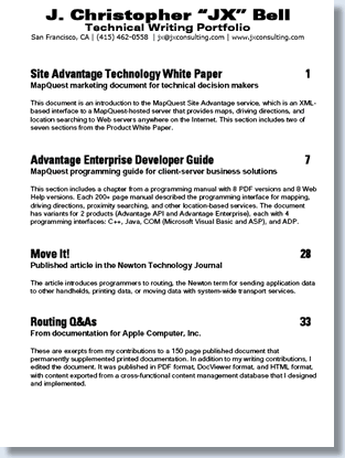 Download JX Bell Tech Writing Portfolio